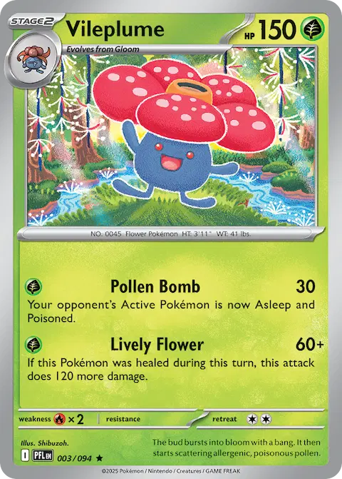 Vileplume, Phantasmal Flames 003/094