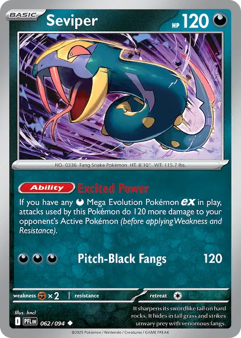 Seviper, Phantasmal Flames 062/094