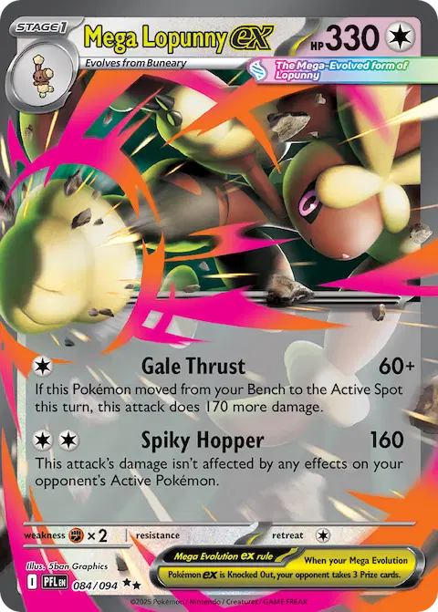 Mega Lopunny ex, Phantasmal Flames 084/094