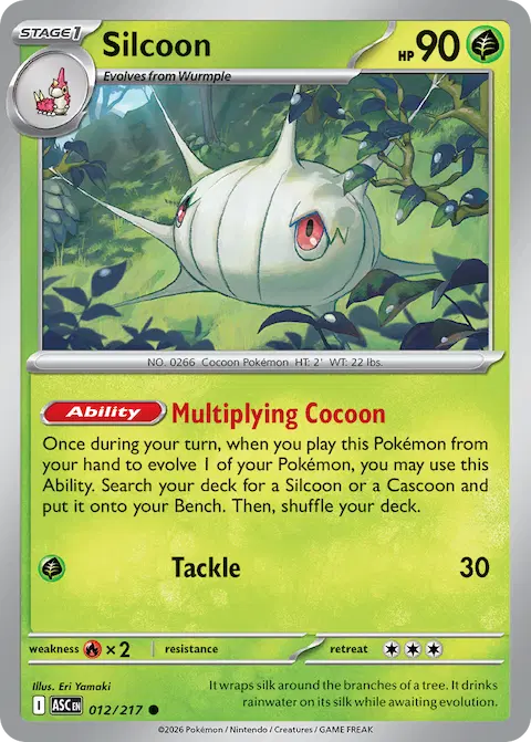 Silcoon, Ascended Heroes 012/217