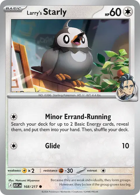 Larry's Starly, Ascended Heroes 168/217