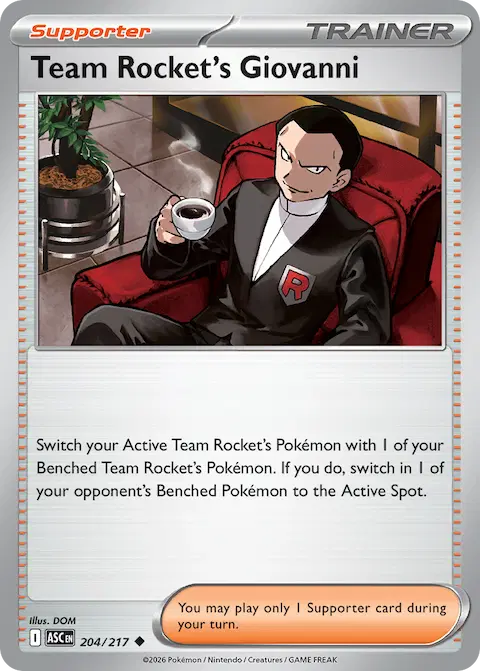 Team Rocket's Giovanni, Ascended Heroes 204/217