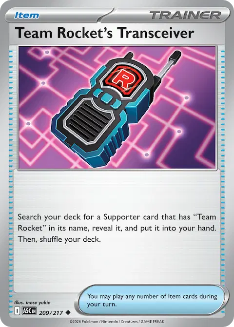 Team Rocket's Transceiver, Ascended Heroes 209/217