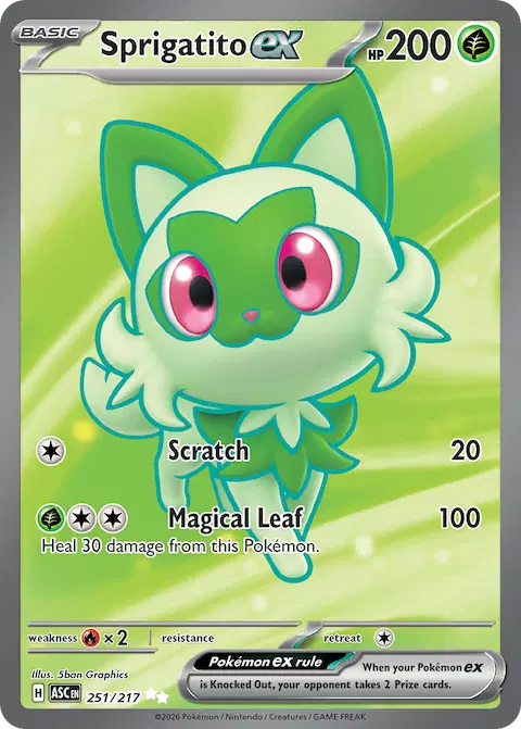 Sprigatito ex, Ascended Heroes 251/217