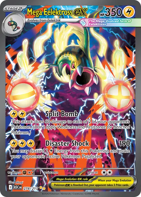 Mega Eelektross ex, Ascended Heroes 278/217