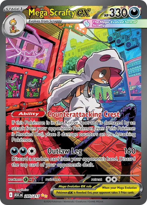 Mega Scrafty ex, Ascended Heroes 285/217