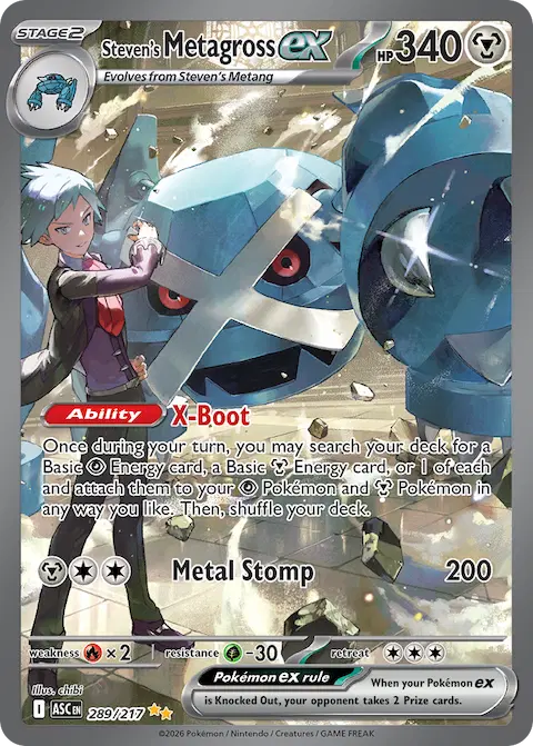 Steven's Metagross ex, Ascended Heroes 289/217