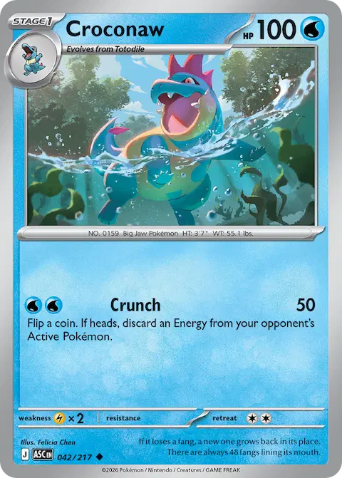 Croconaw, Ascended Heroes 042/217