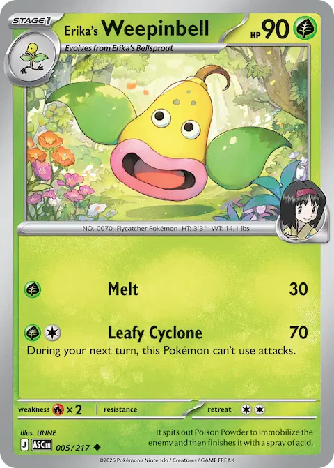 Erika's Weepinbell, Ascended Heroes 005/217