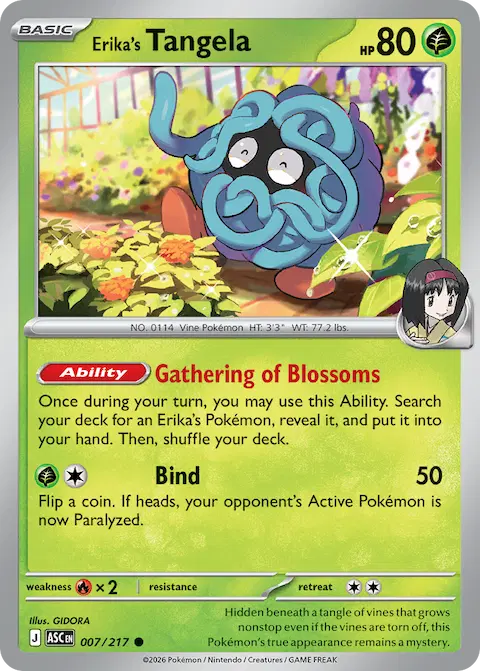 Erika's Tangela, Ascended Heroes 007/217