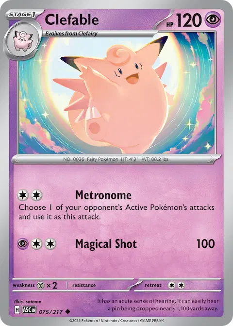 Clefable, Ascended Heroes 075/217