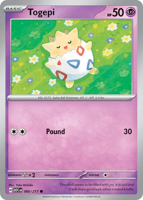 Togepi, Ascended Heroes 080/217