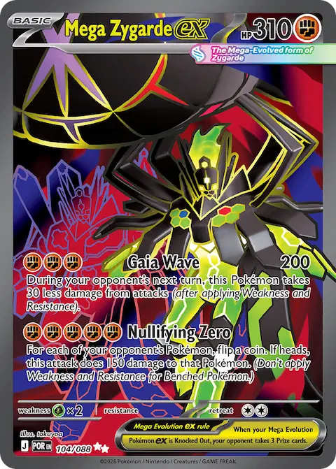 Mega Zygarde ex, Perfect Order 104/088