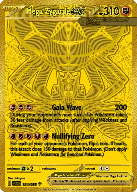 Mega Zygarde ex, Perfect Order 124/088