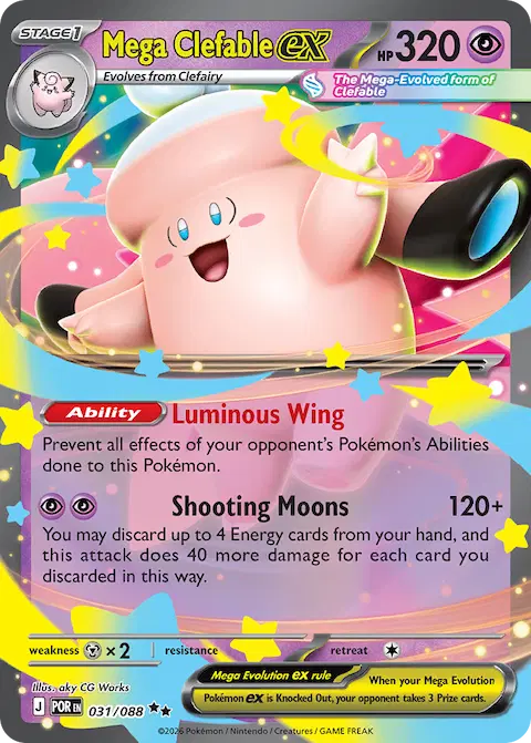 Mega Clefable ex, Perfect Order 031/088