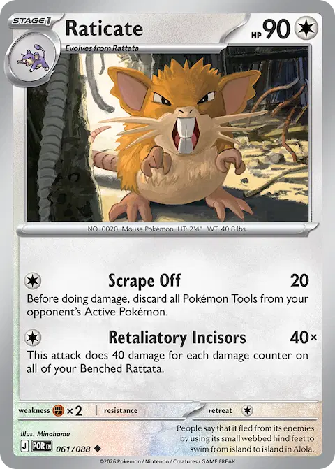 Raticate, Perfect Order 061/088