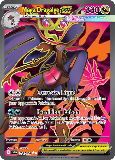 Mega Dragalge ex, Chaos Rising 104/086