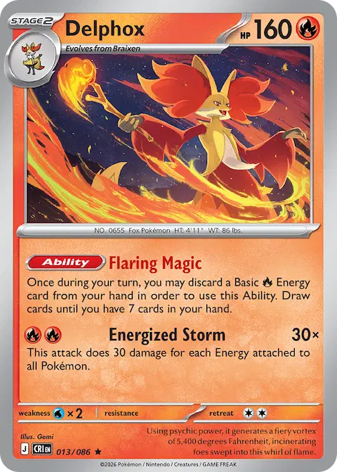 Delphox, Chaos Rising 013/086