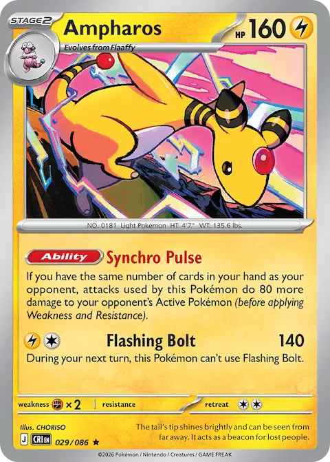 Ampharos, Chaos Rising 029/086