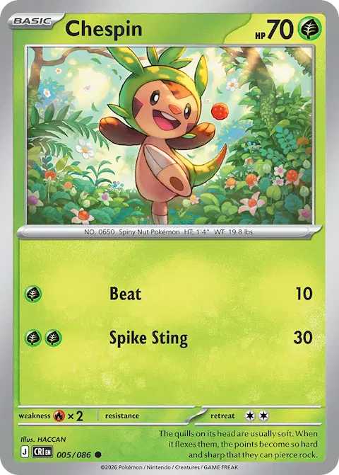 Chespin, Chaos Rising 005/086