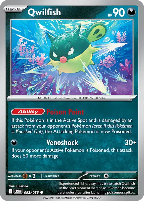 Qwilfish, Chaos Rising 052/086