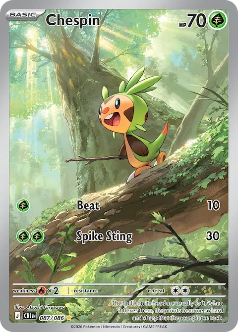 Chespin, Chaos Rising 087/086