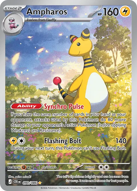 Ampharos, Chaos Rising 090/086
