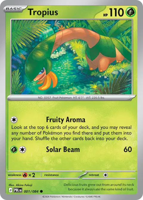 Tropius, Pitch Black 001/084