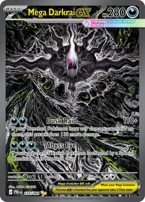Mega Darkrai ex, Pitch Black 116/084