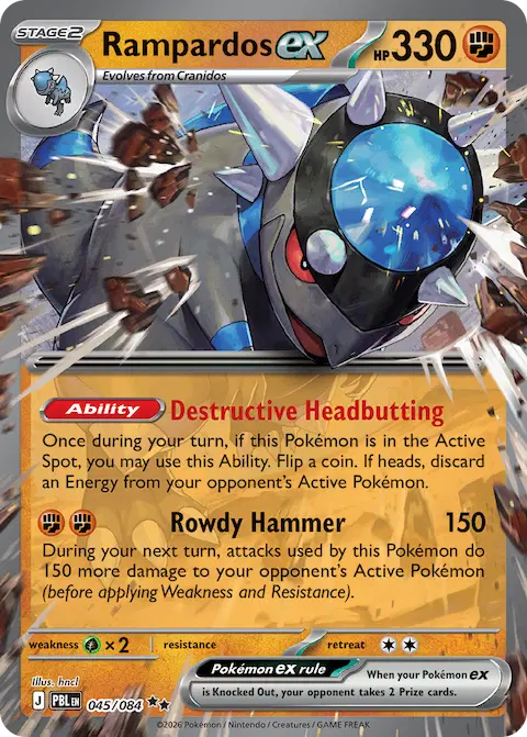 Rampardos ex, Pitch Black 045/084