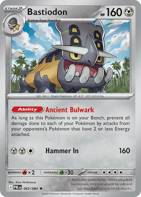 Bastiodon, Pitch Black 062/084