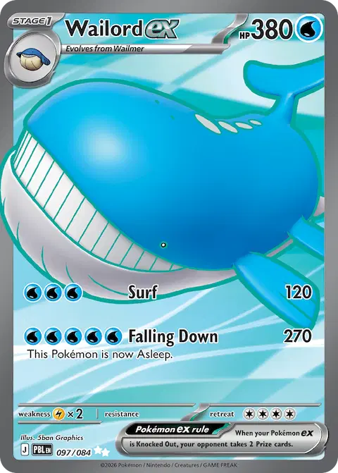 Wailord ex, Pitch Black 097/084