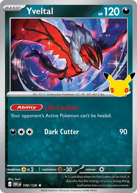Yveltal, 30th Celebration 100/128