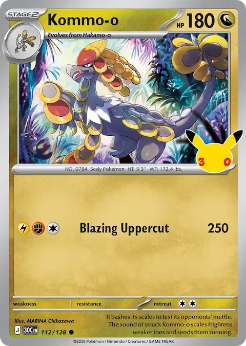 Kommo-o, 30th Celebration 112/128