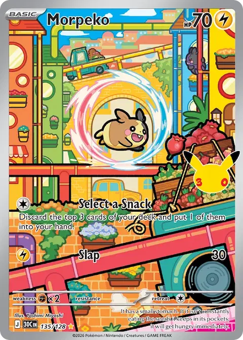 Morpeko, 30th Celebration 135/128