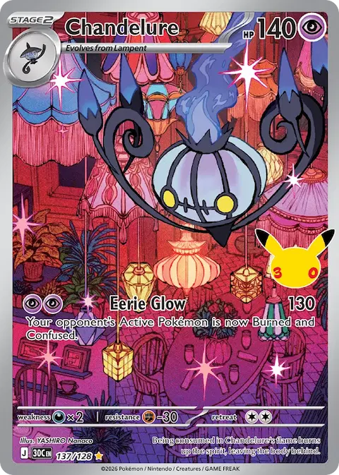 Chandelure, 30th Celebration 137/128