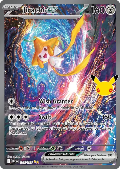 Jirachi ex, 30th Celebration 155/128
