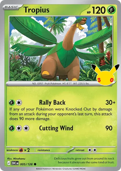 Tropius, 30th Celebration 005/128