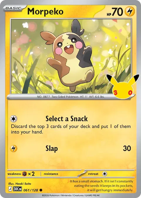 Morpeko, 30th Celebration 061/128