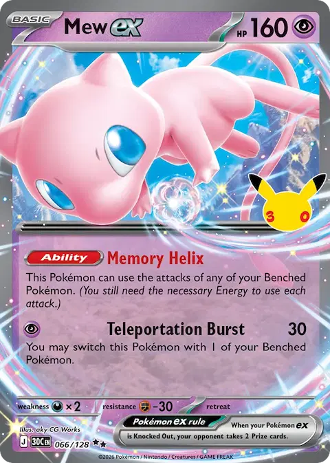 Mew ex, 30th Celebration 066/128