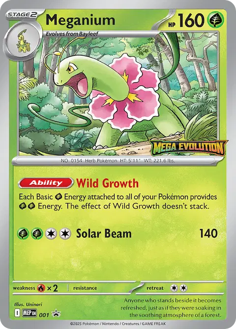 Meganium, MEP Black Star Promos 001/000
