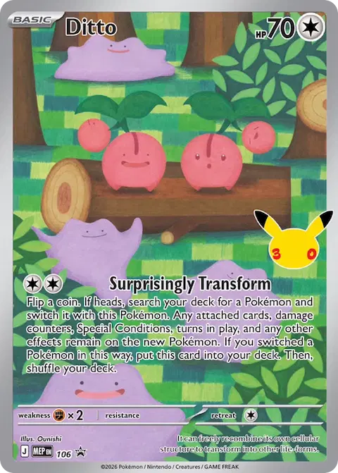 Ditto, MEP Black Star Promos 106/000