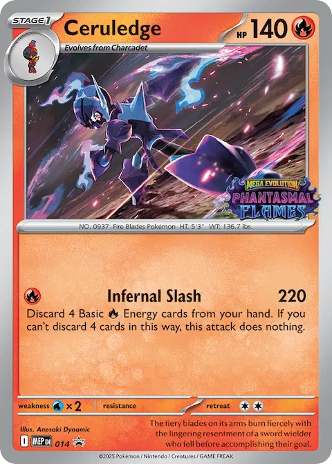 Ceruledge, MEP Black Star Promos 014/000