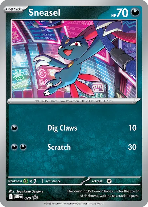 Sneasel, MEP Black Star Promos 020/000