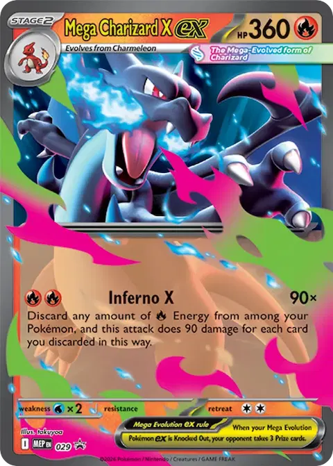 Mega Charizard X ex, MEP Black Star Promos 029/000