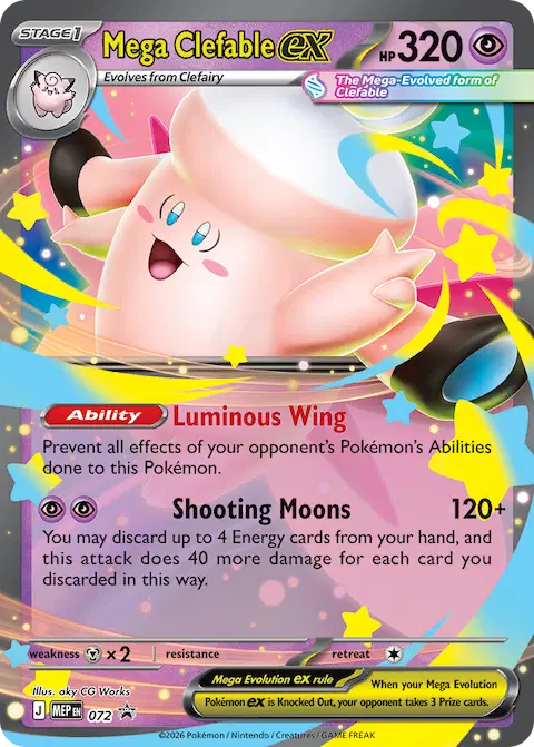 Mega Clefable ex, MEP Black Star Promos 072/000