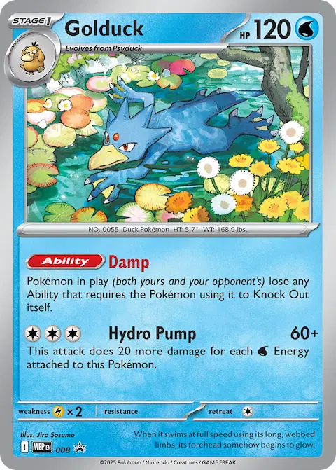 Golduck, MEP Black Star Promos 008/000