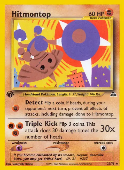 Hitmontop, Neo Discovery 22/75