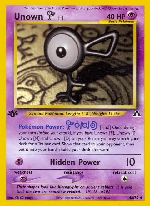 Unown [F], Neo Discovery 48/75