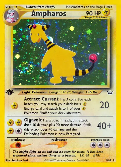 Ampharos, Neo Revelation 1/64